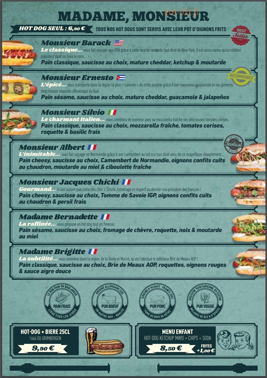 Monsieur Albert — carte page 2