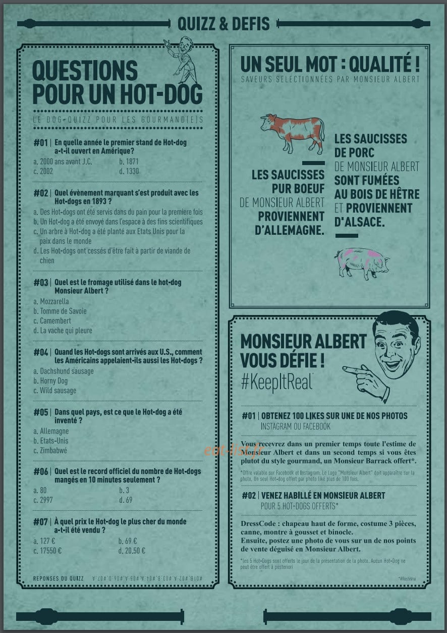 Monsieur Albert — carte page 6