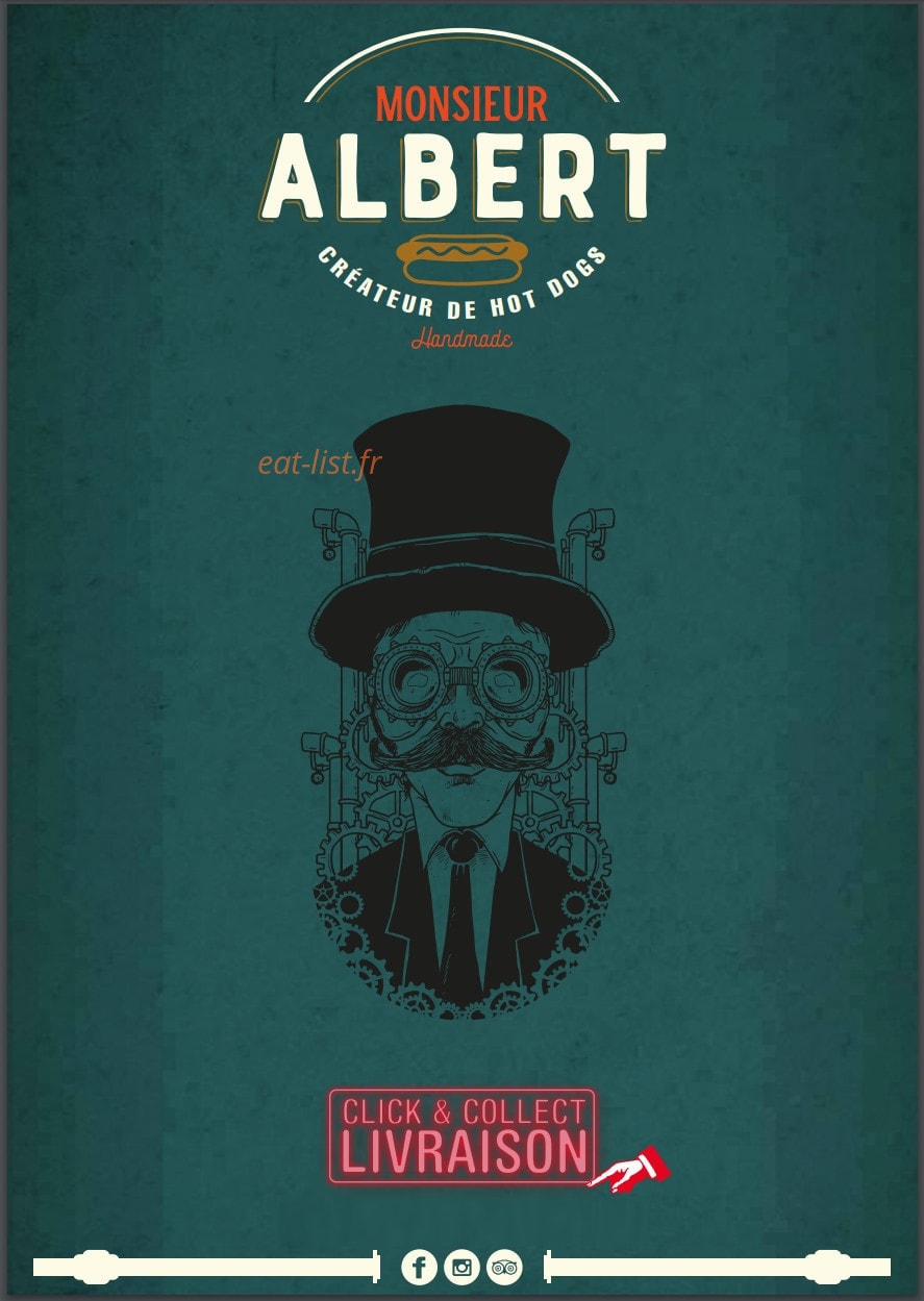 Monsieur Albert — carte page 1