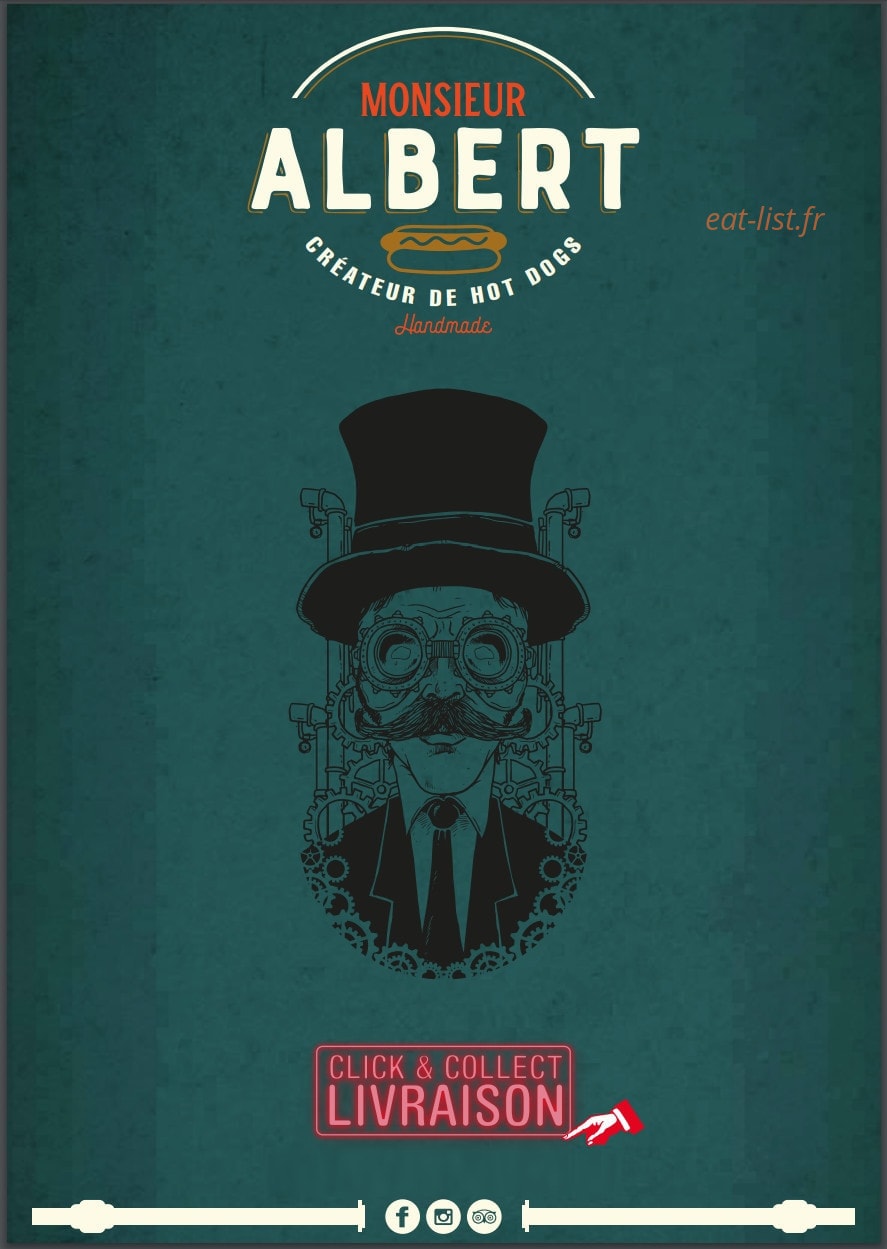 Monsieur Albert — carte page 1