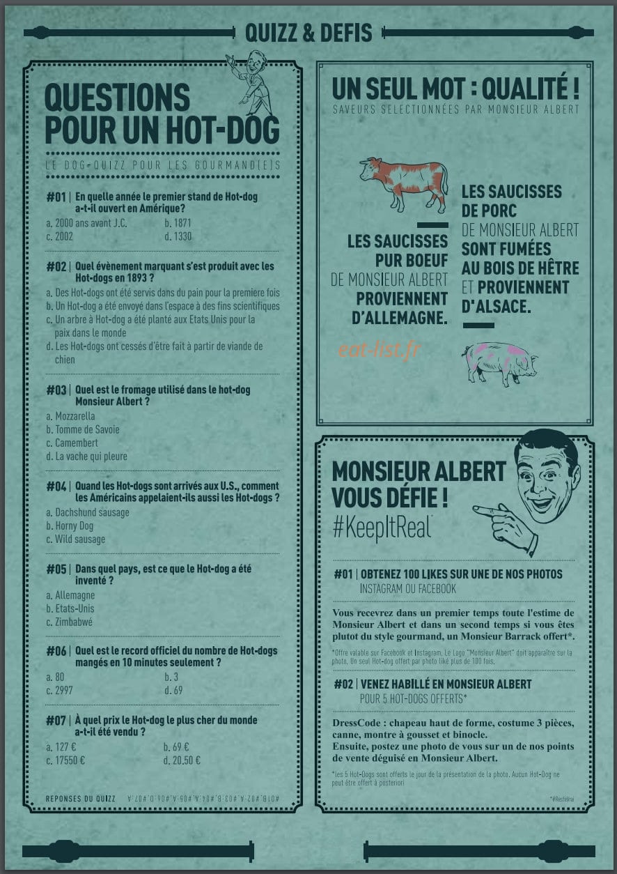 Monsieur Albert — carte page 6