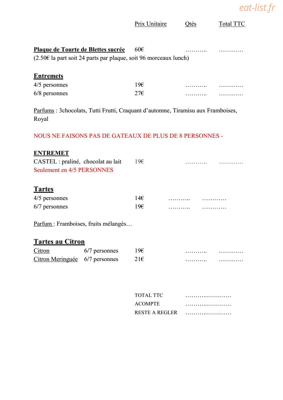 Multari — carte page 2