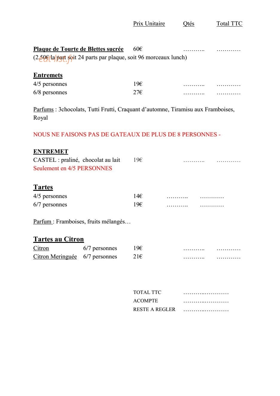 Multari — carte page 2