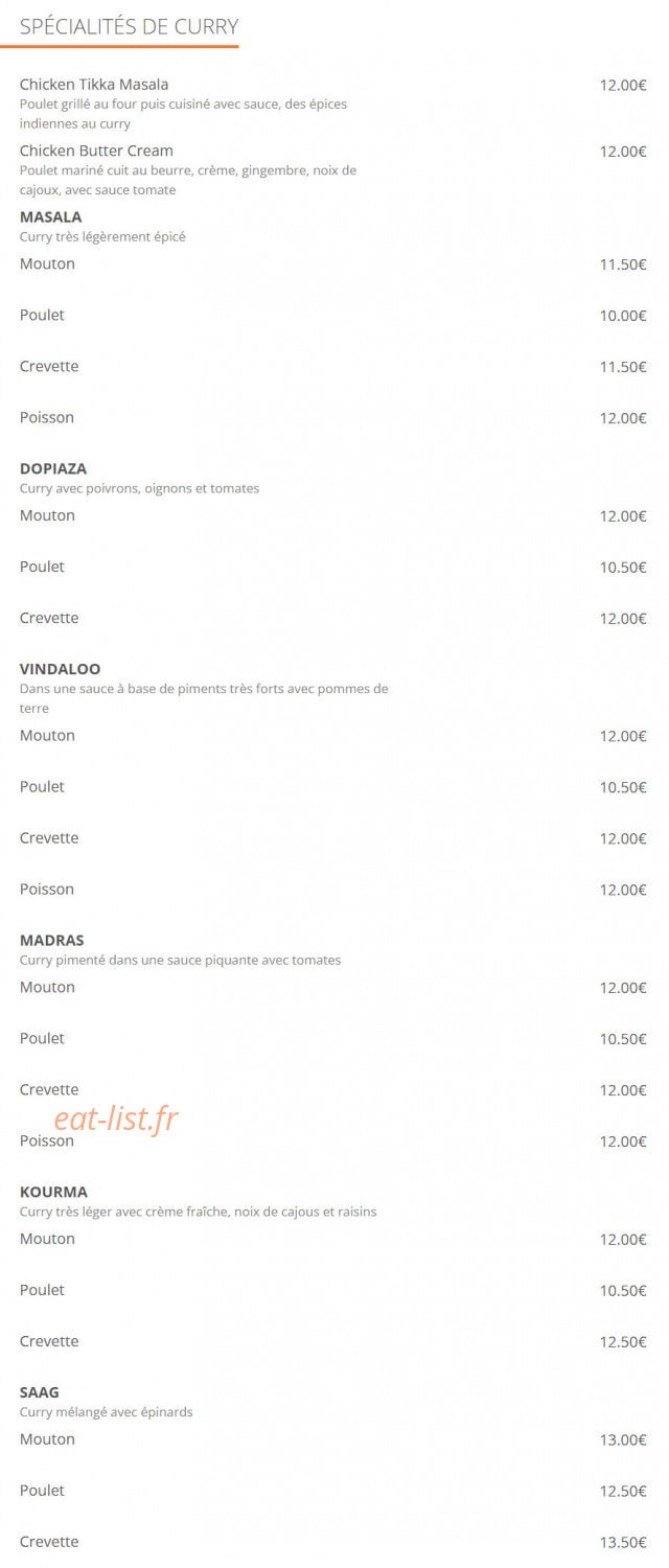 New Bharati — carte page 2