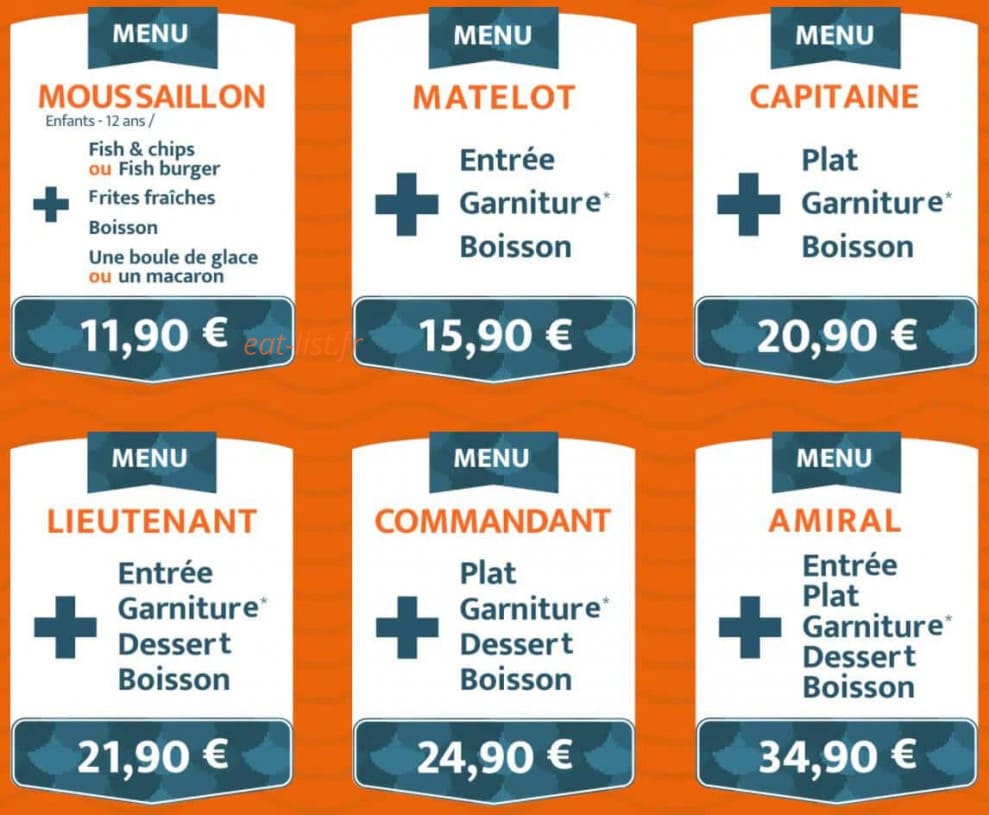 Nice Sea Food — carte page 4