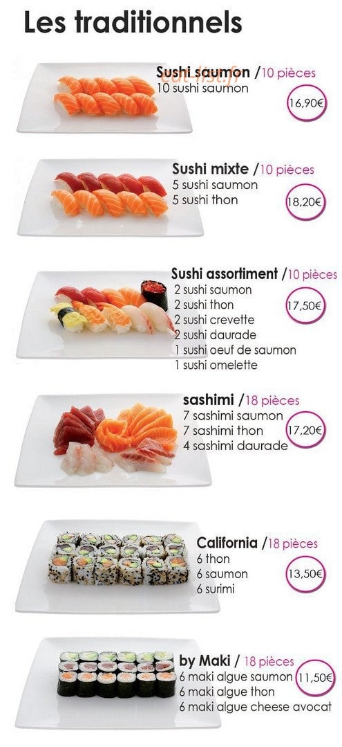 Nô Sushi — carte page 3