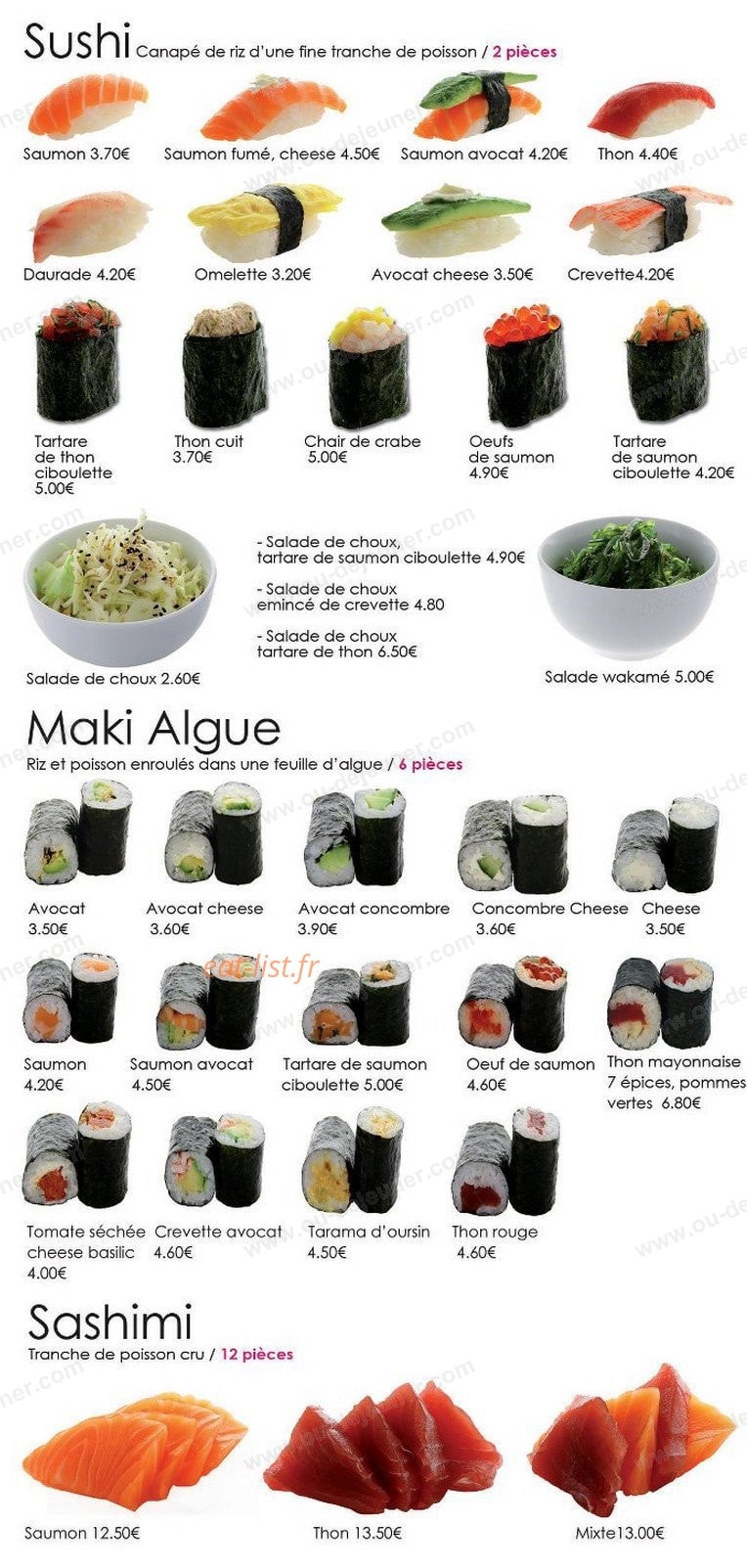 Nô Sushi — carte page 5