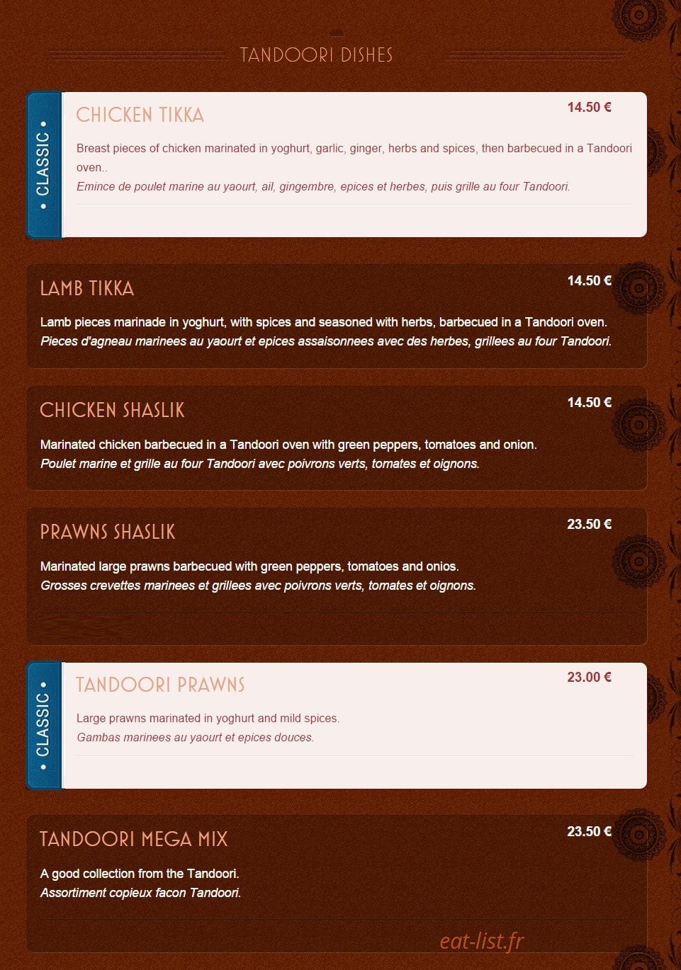 Noori's — carte page 3