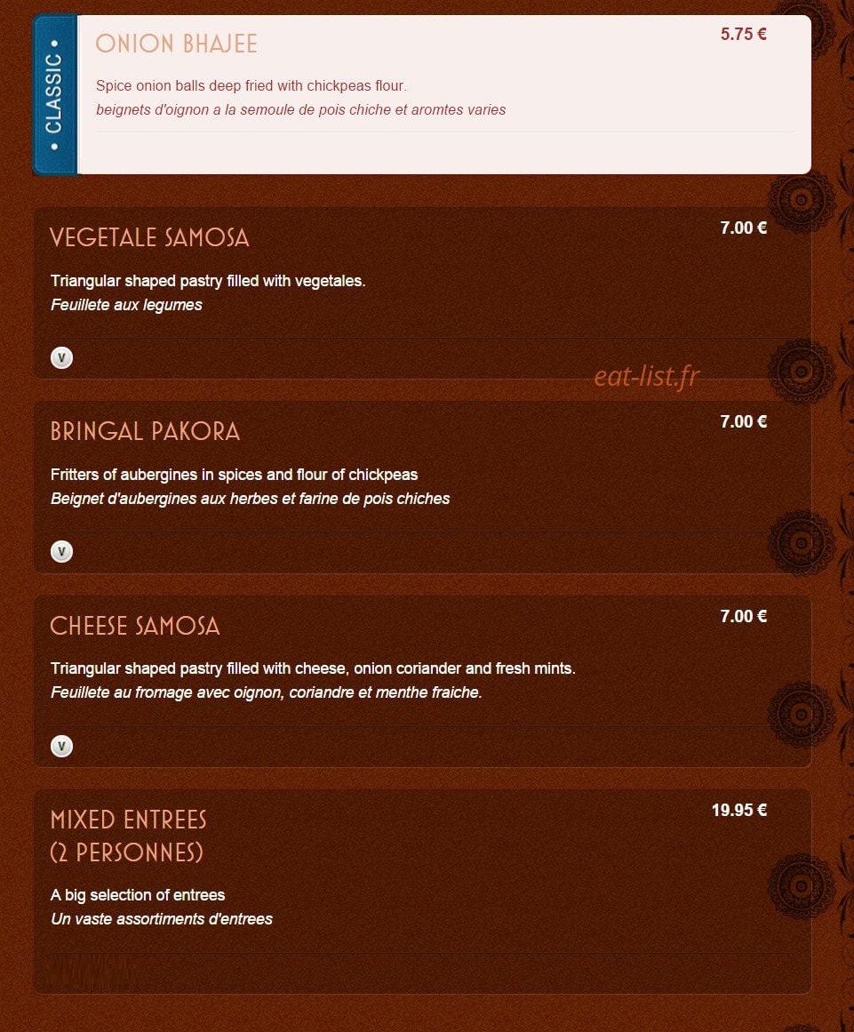 Noori's — carte page 2