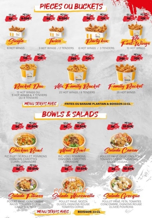 O Best Chicken — carte page 2