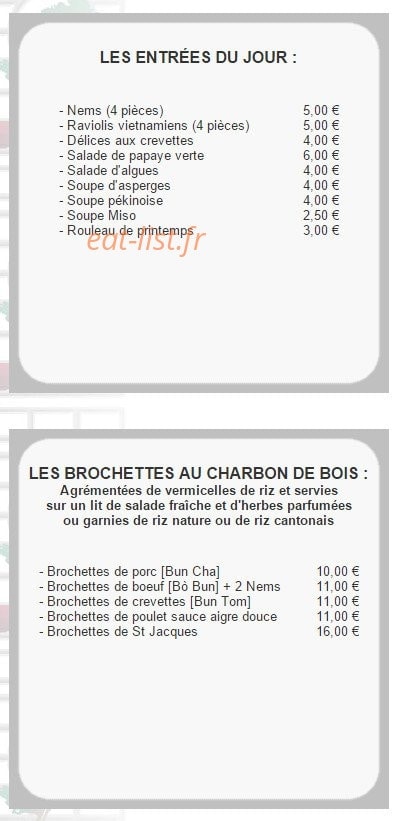 Ô Mai — carte page 1