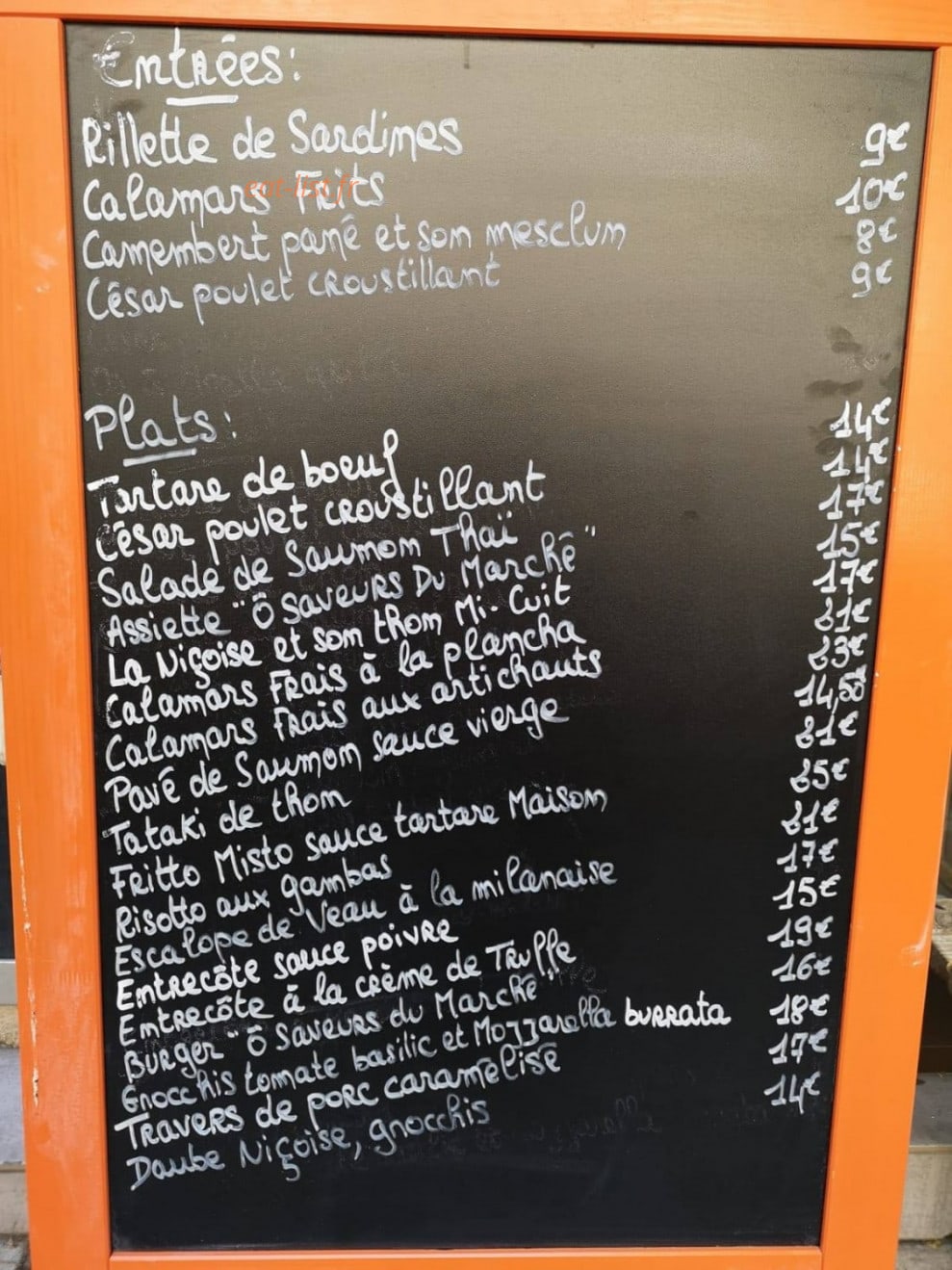 Ô Saveurs Du Marché — carte page 1