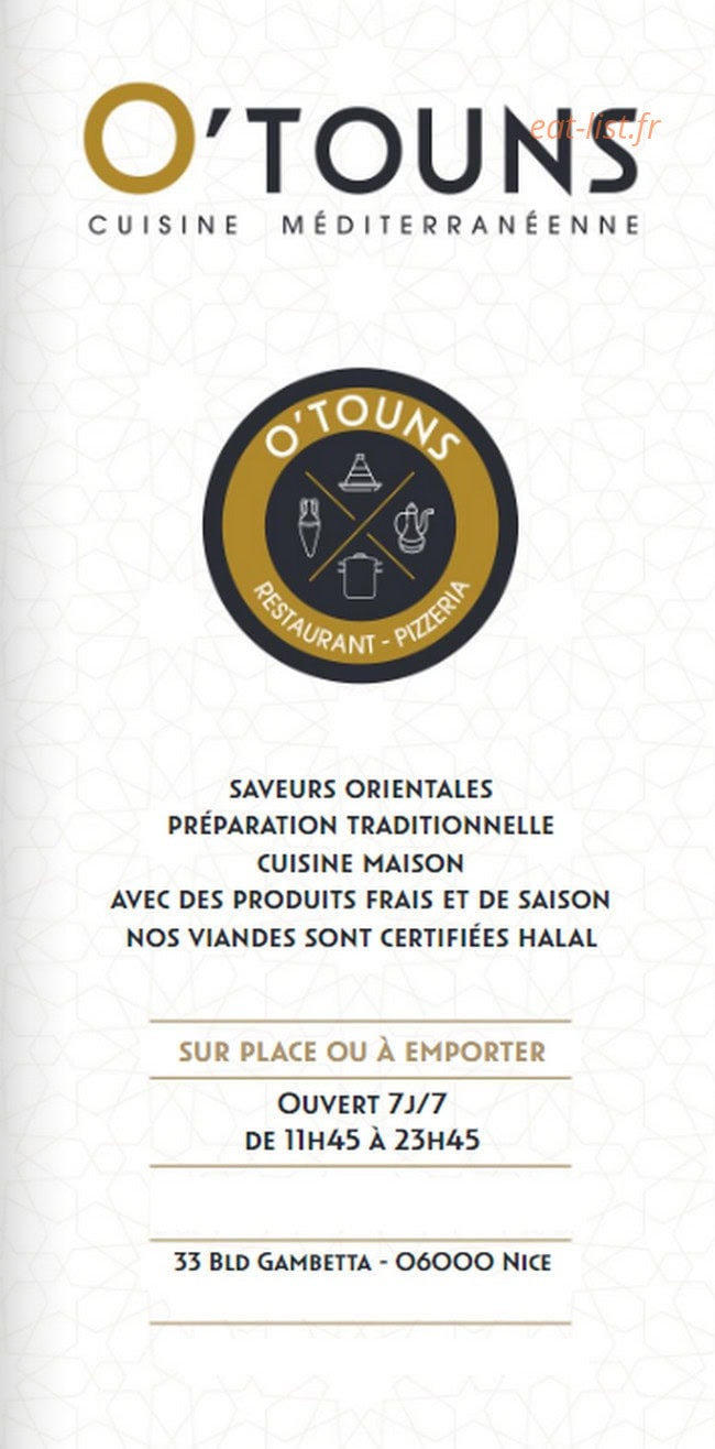 O'Touns — carte page 1