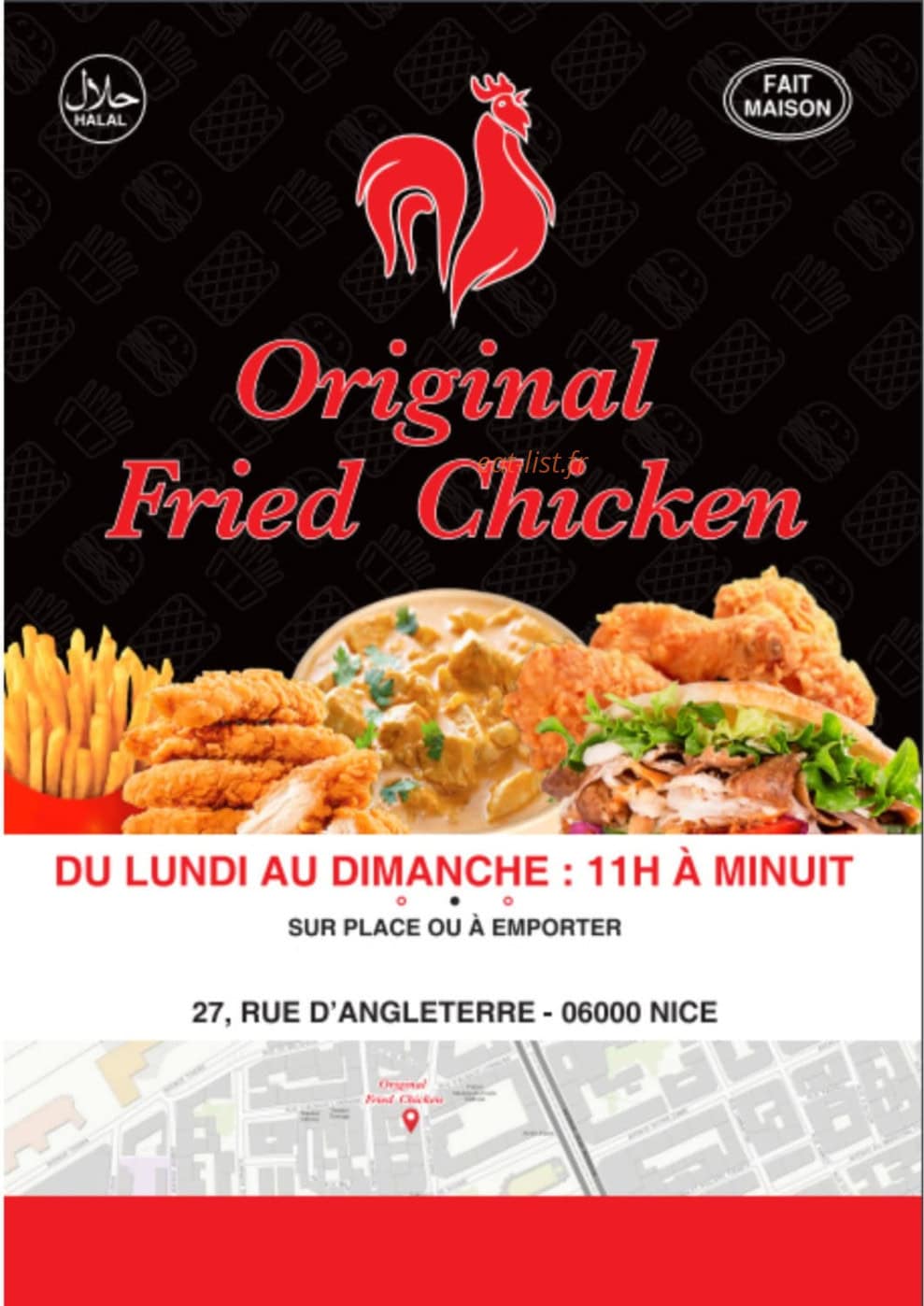 Original fried chicken — carte page 1