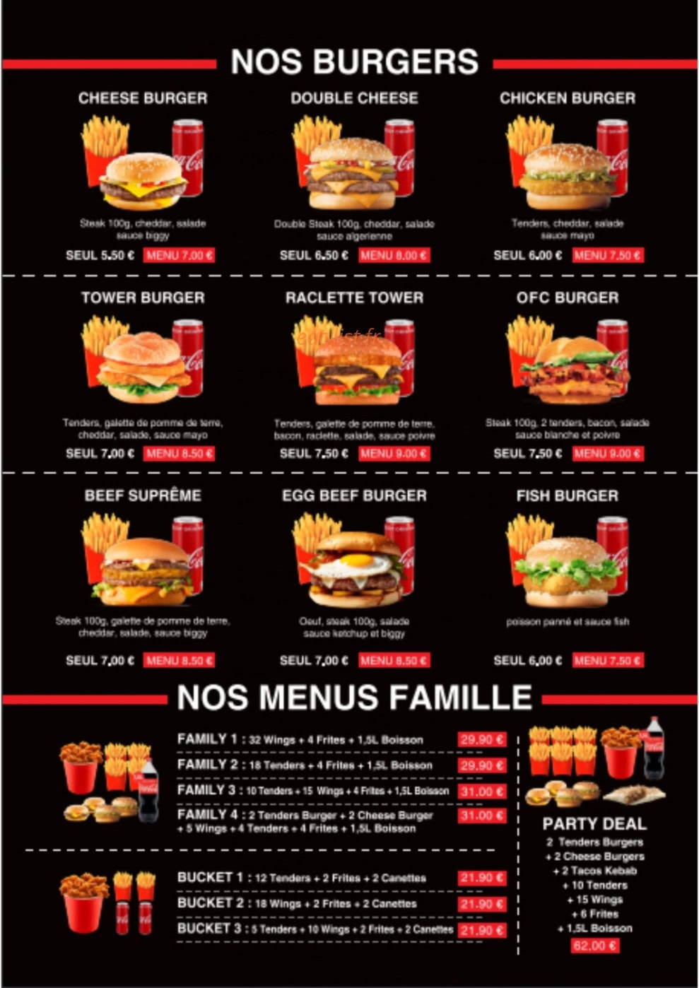 Original fried chicken — carte page 2