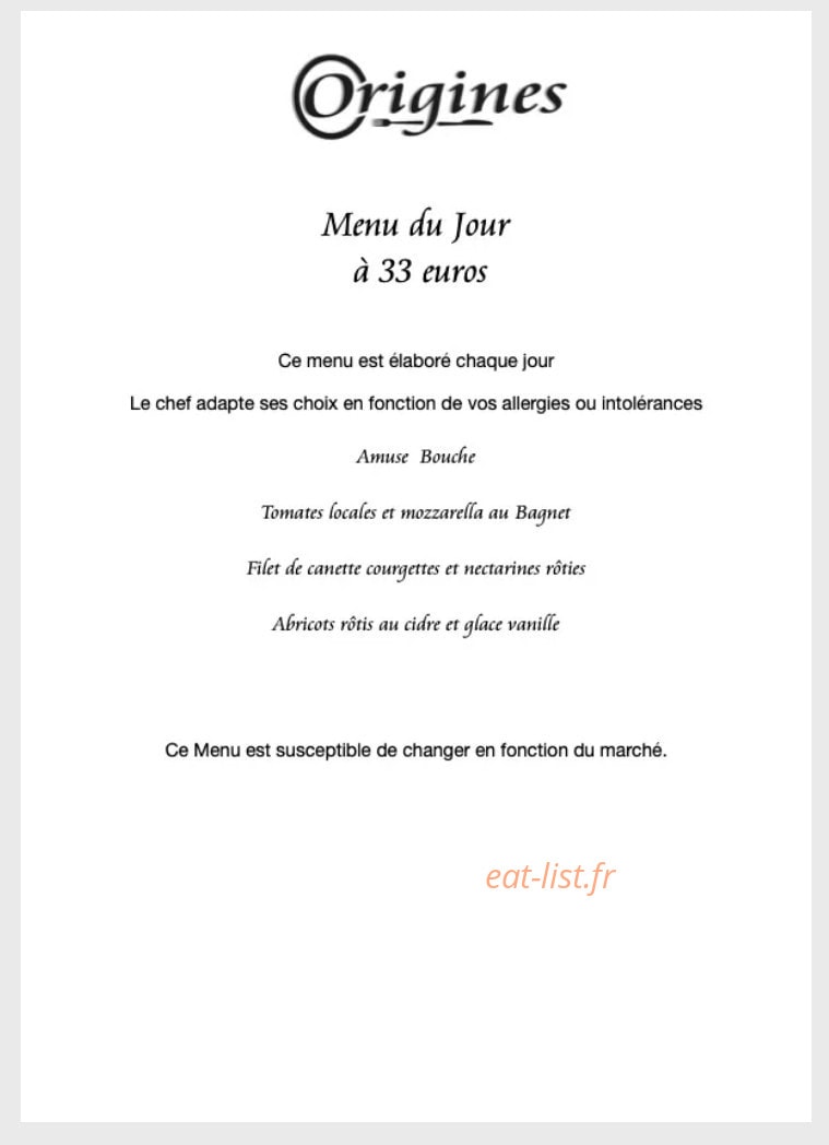 Origines — carte page 3