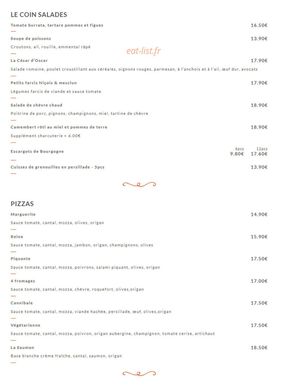 Oscar — carte page 1