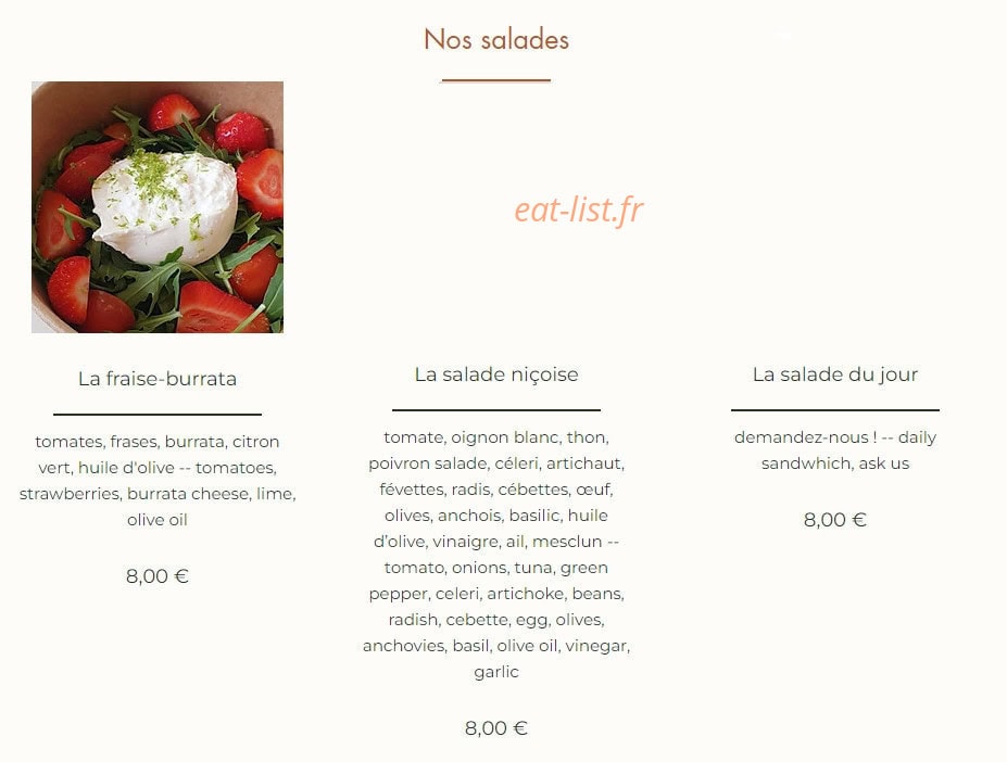 Pan — carte page 2