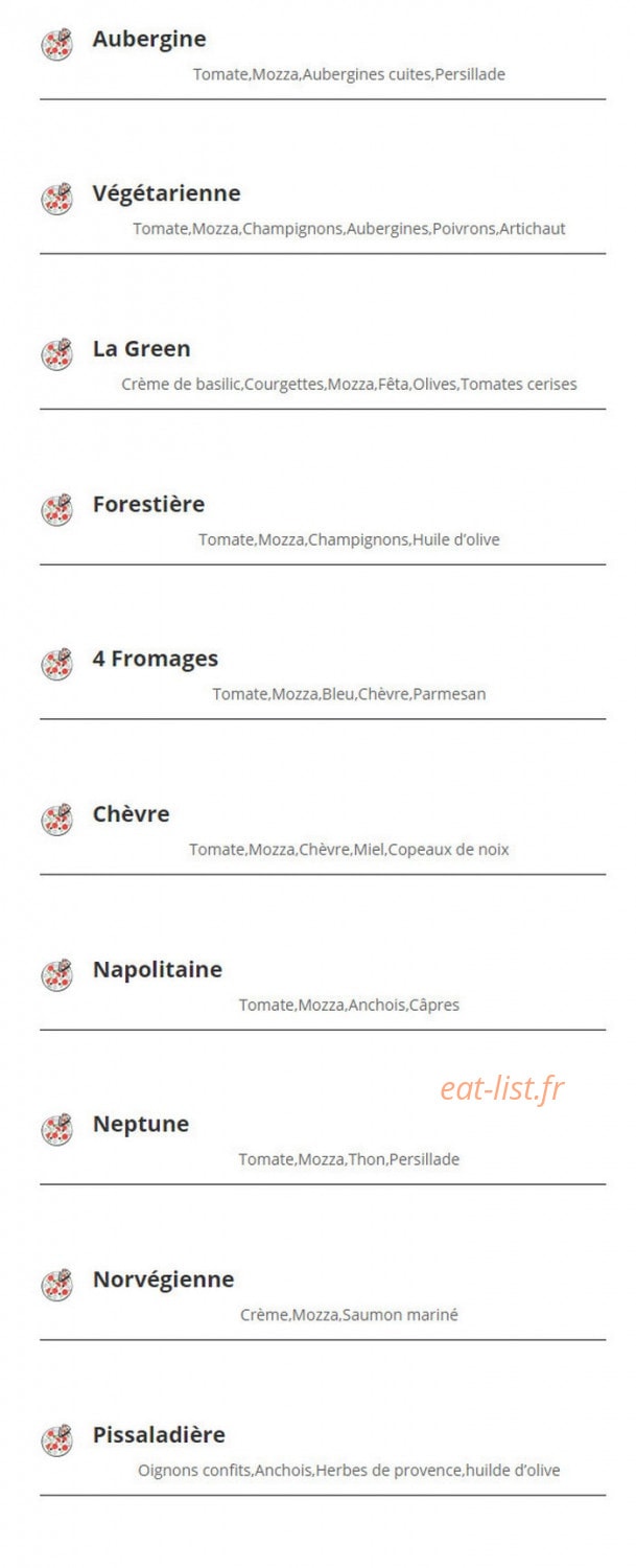 Papa Pizza — carte page 2