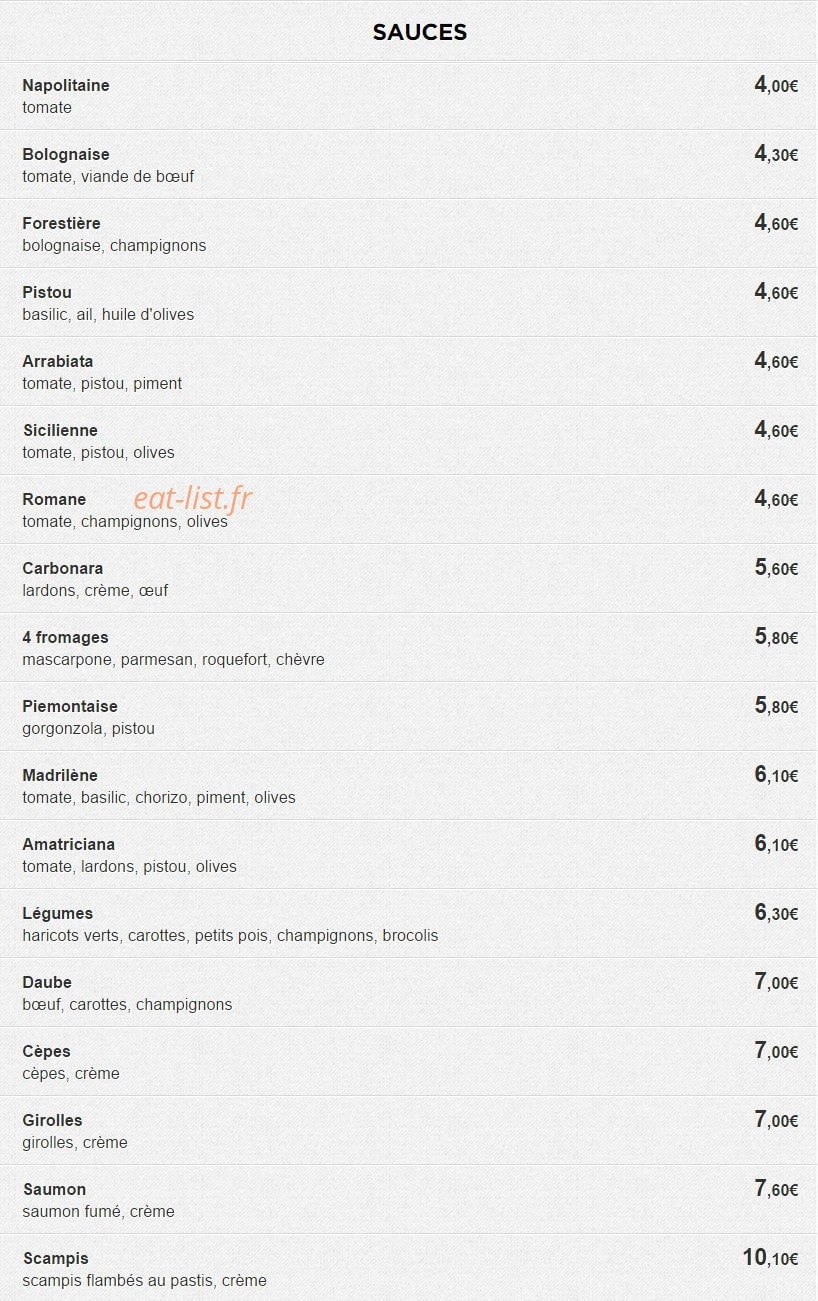 Pasta Basta — carte page 3