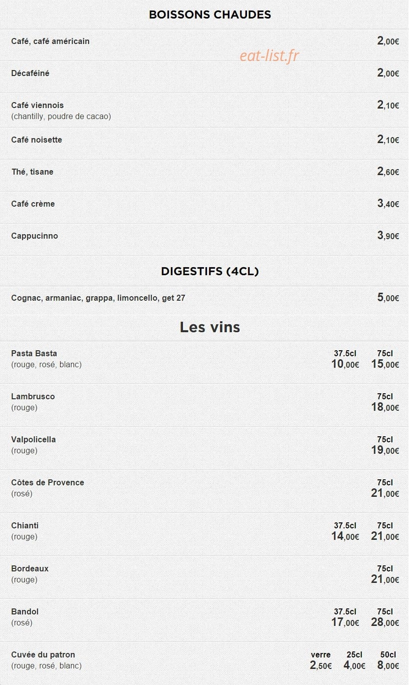 Pasta Basta — carte page 8