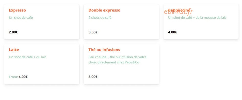 Pep's and co — carte page 6
