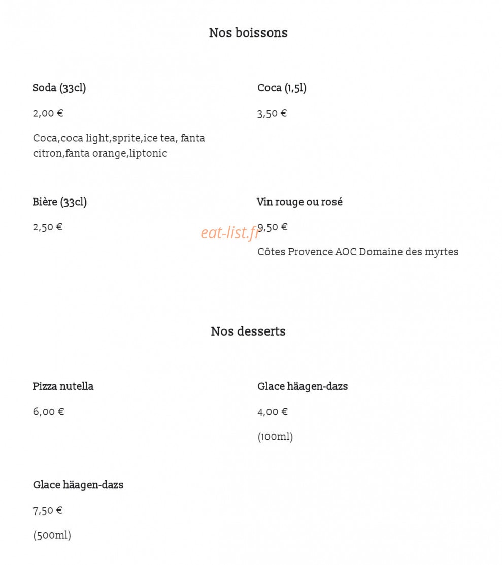 Pizz’a papa — carte page 5