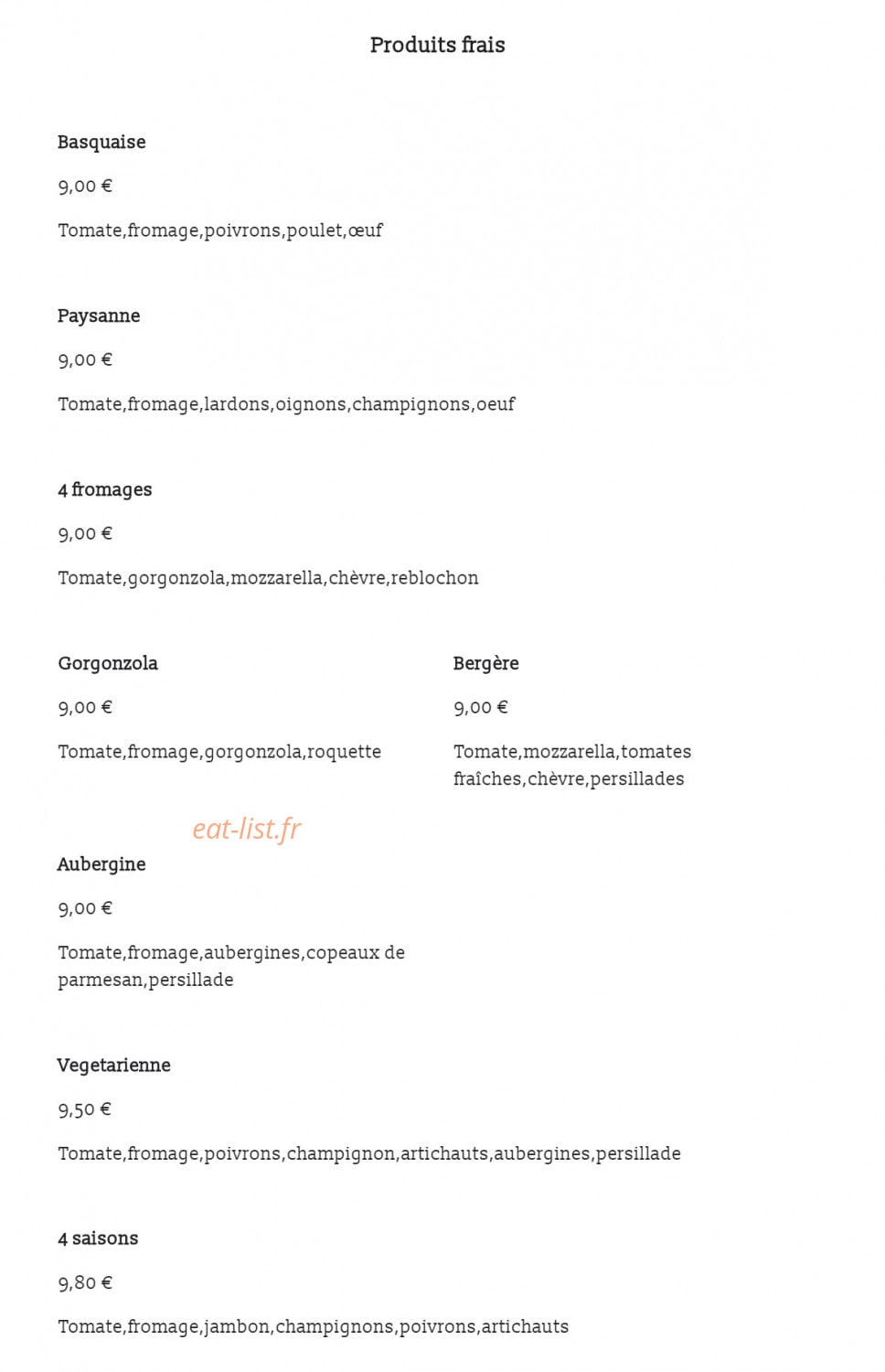 Pizz’a papa — carte page 2