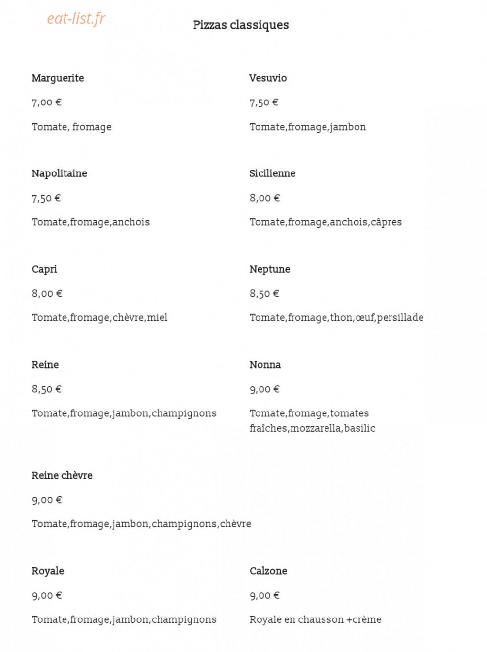Pizz’a papa — carte page 1