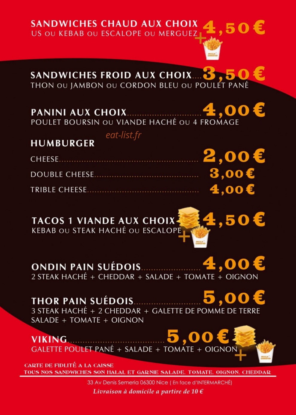 Pizza chrono — carte page 2
