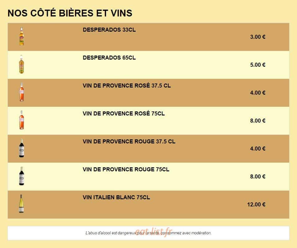 Pizza D'or — carte page 7