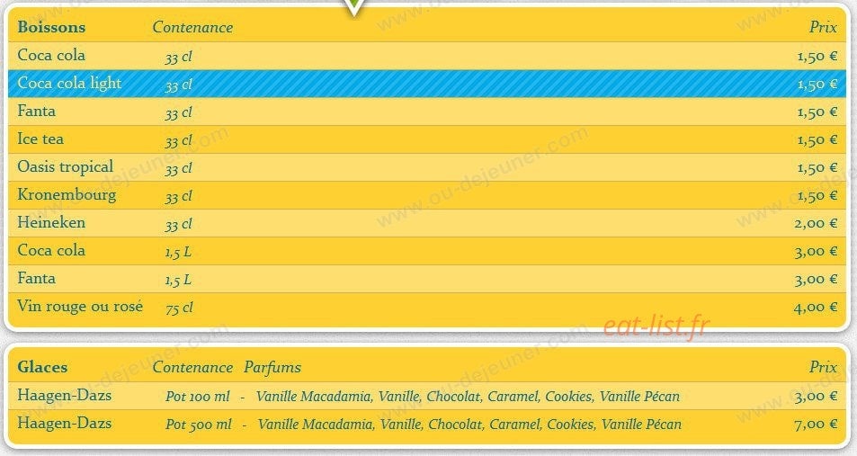 Pizza Napoli — carte page 2
