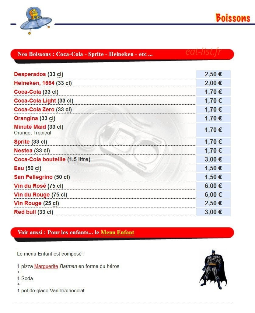 Pizza World — carte page 6