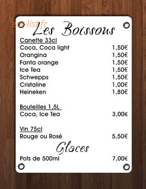 Pizzeria Chez titi — carte page 3