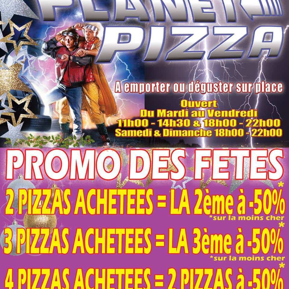 Planet pizza — carte page 1