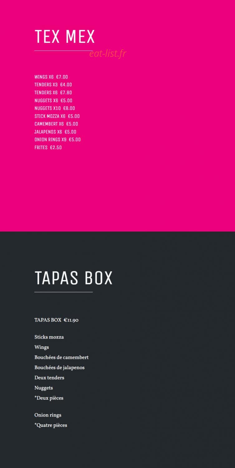 Planet Tacos — carte page 6
