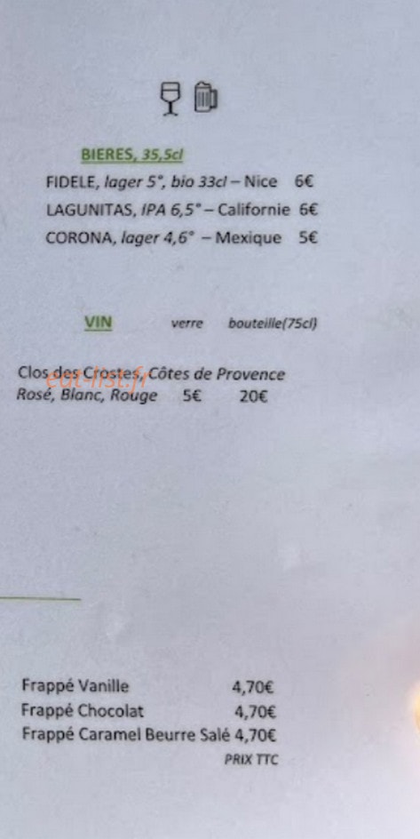 Plume Cafe — carte page 4