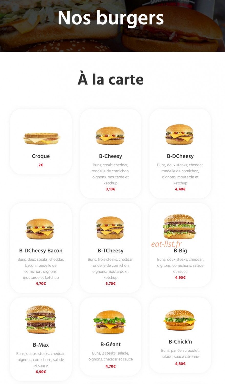 Point B — carte page 6