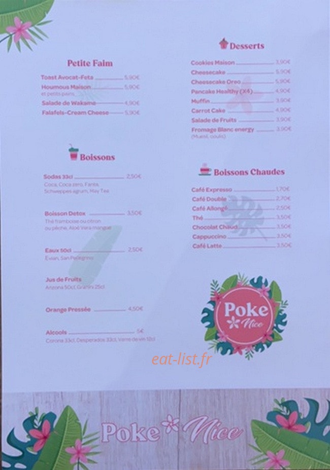 Poke Nice — carte page 2