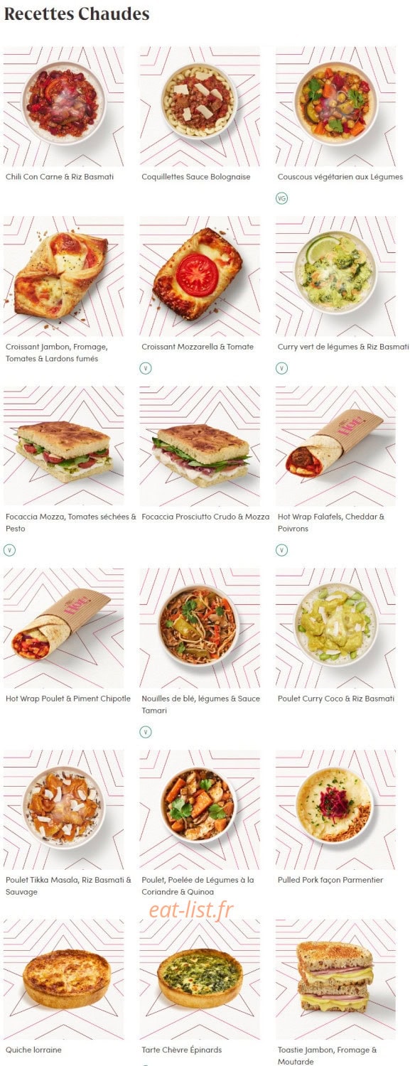 Prêt A Manger — carte page 2