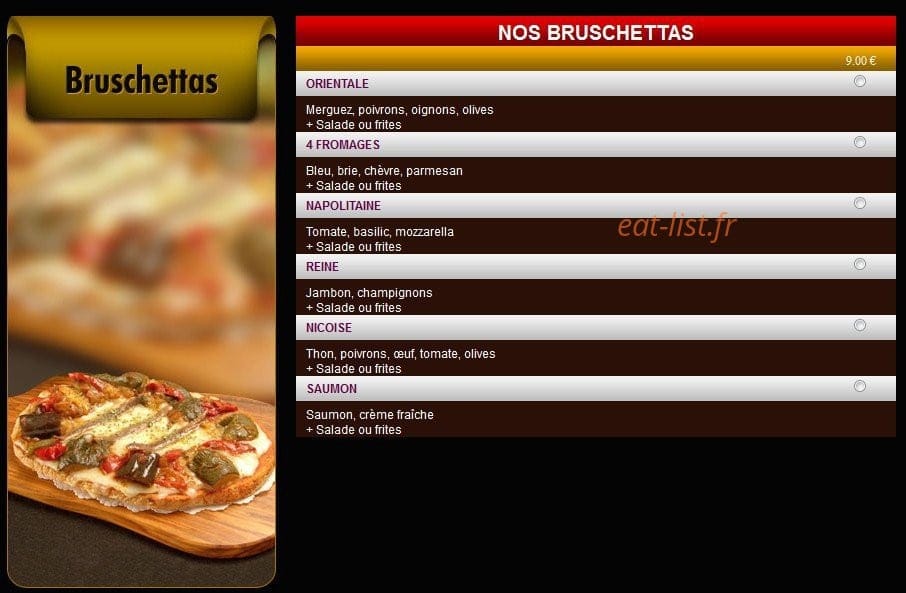 Resto Riviera by Night — carte page 8