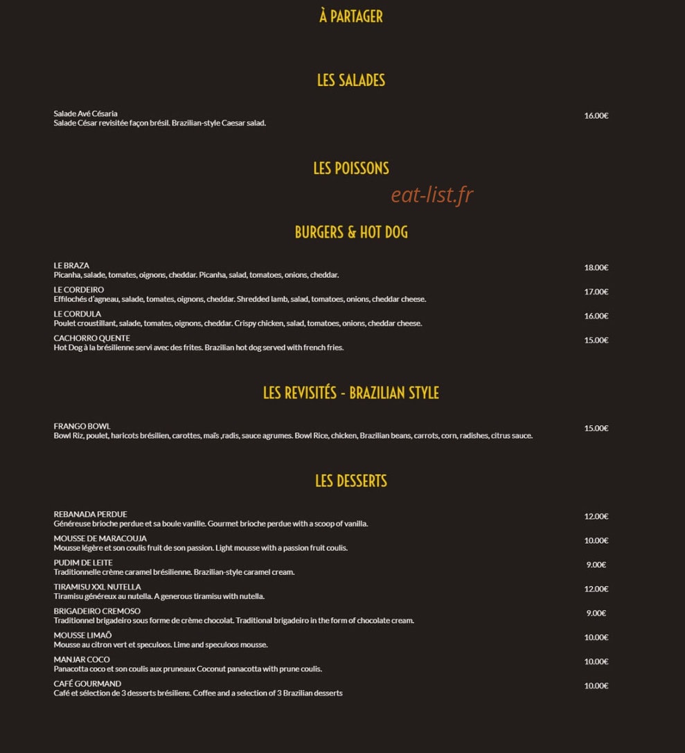 Rodizio — carte page 1