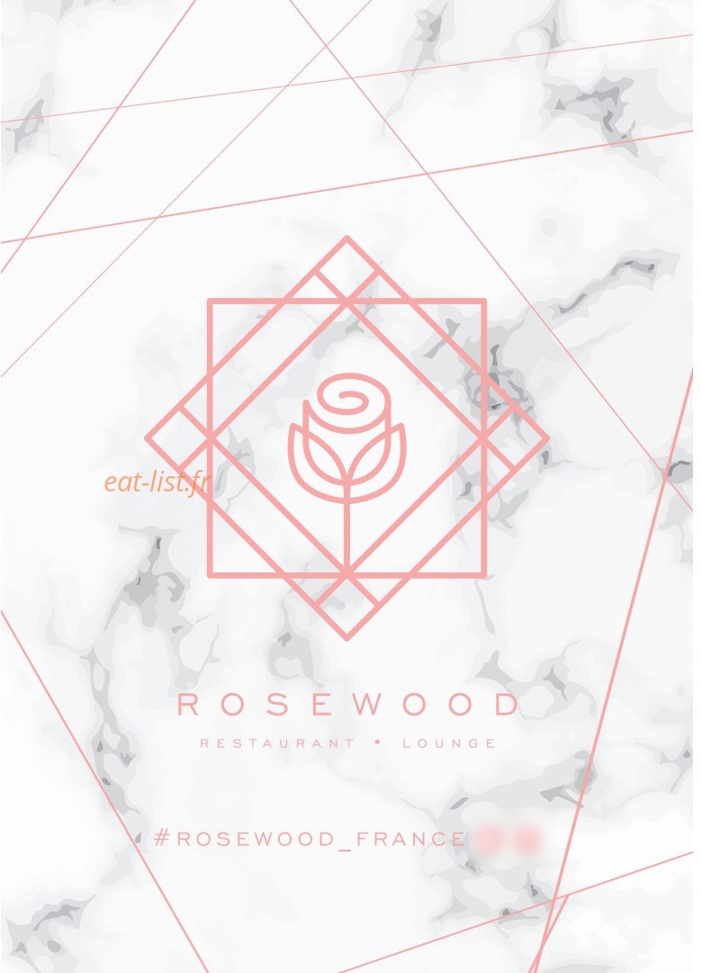 Rosewood Cafe — carte page 1