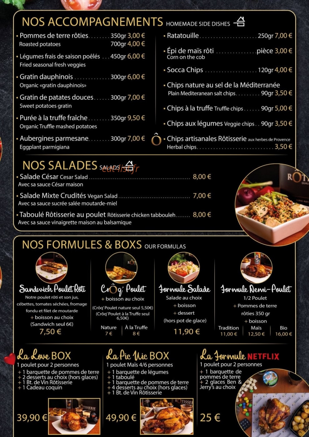 Rotisserie Group — carte page 3