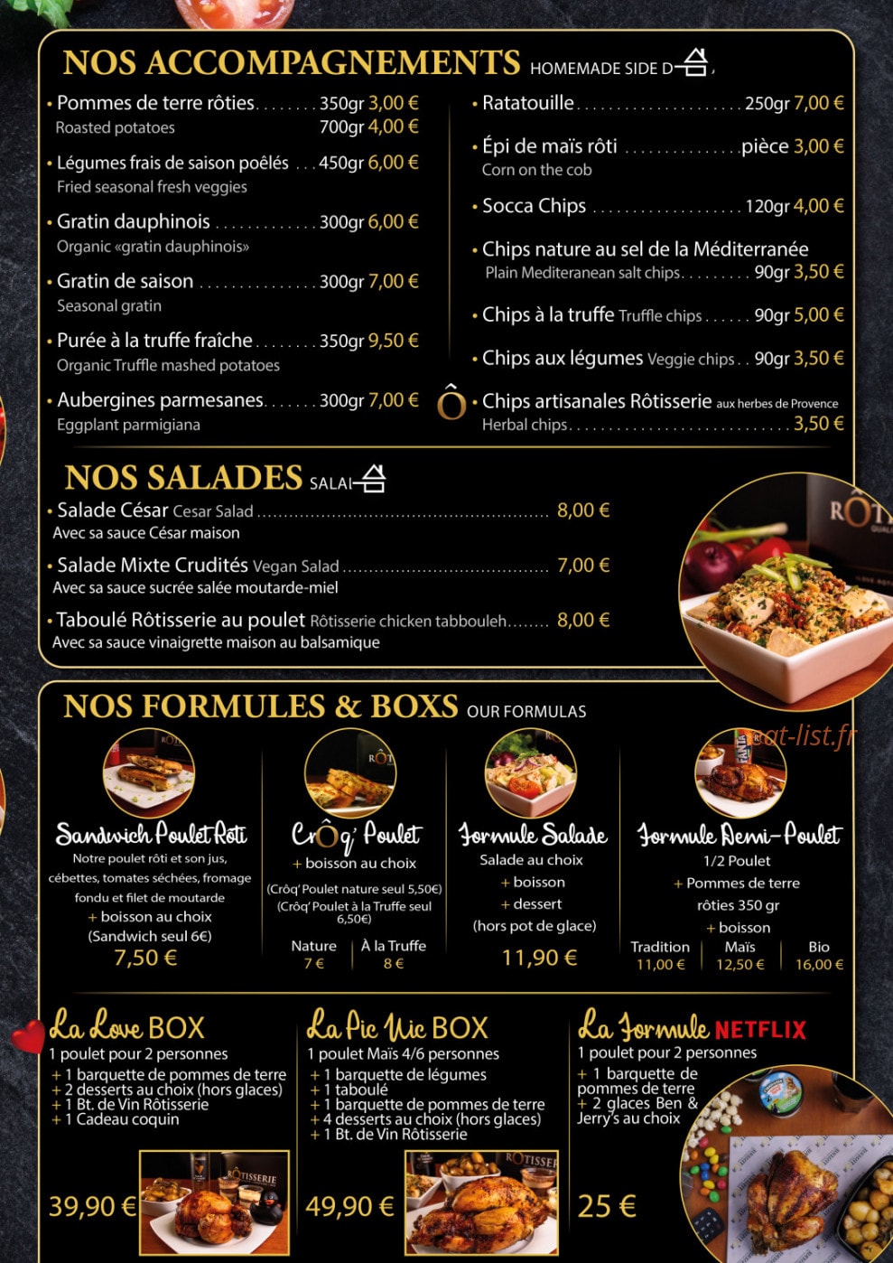 Rôtisserie — carte page 3