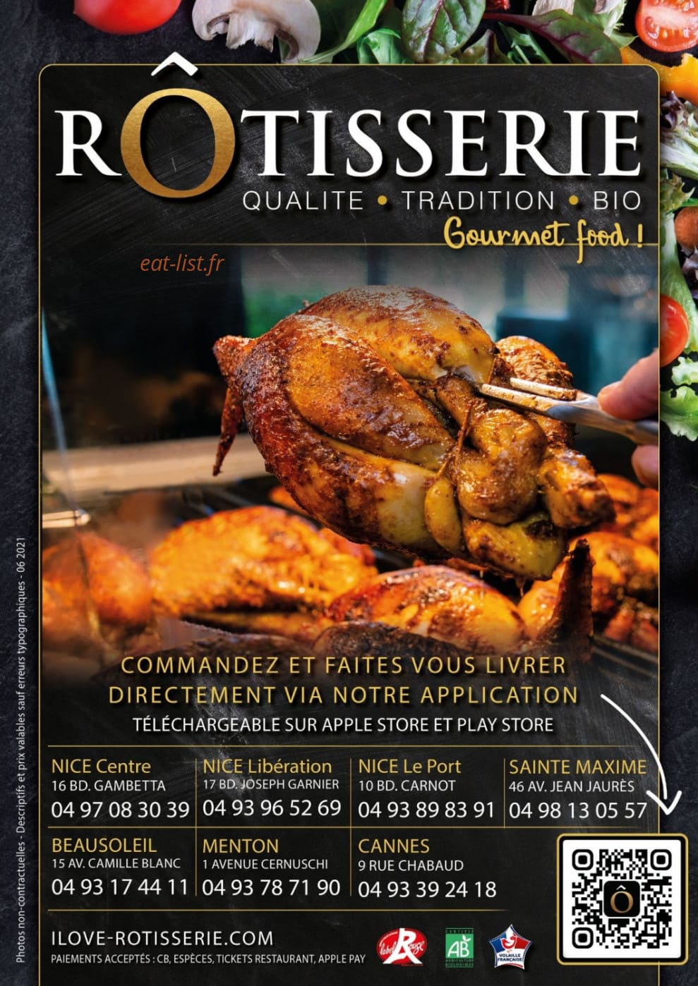 Rôtisserie — carte page 1