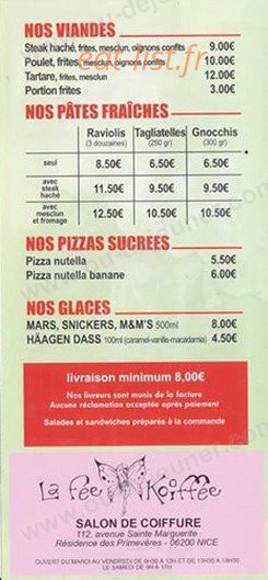 Saint Isidore Pizza — carte page 5