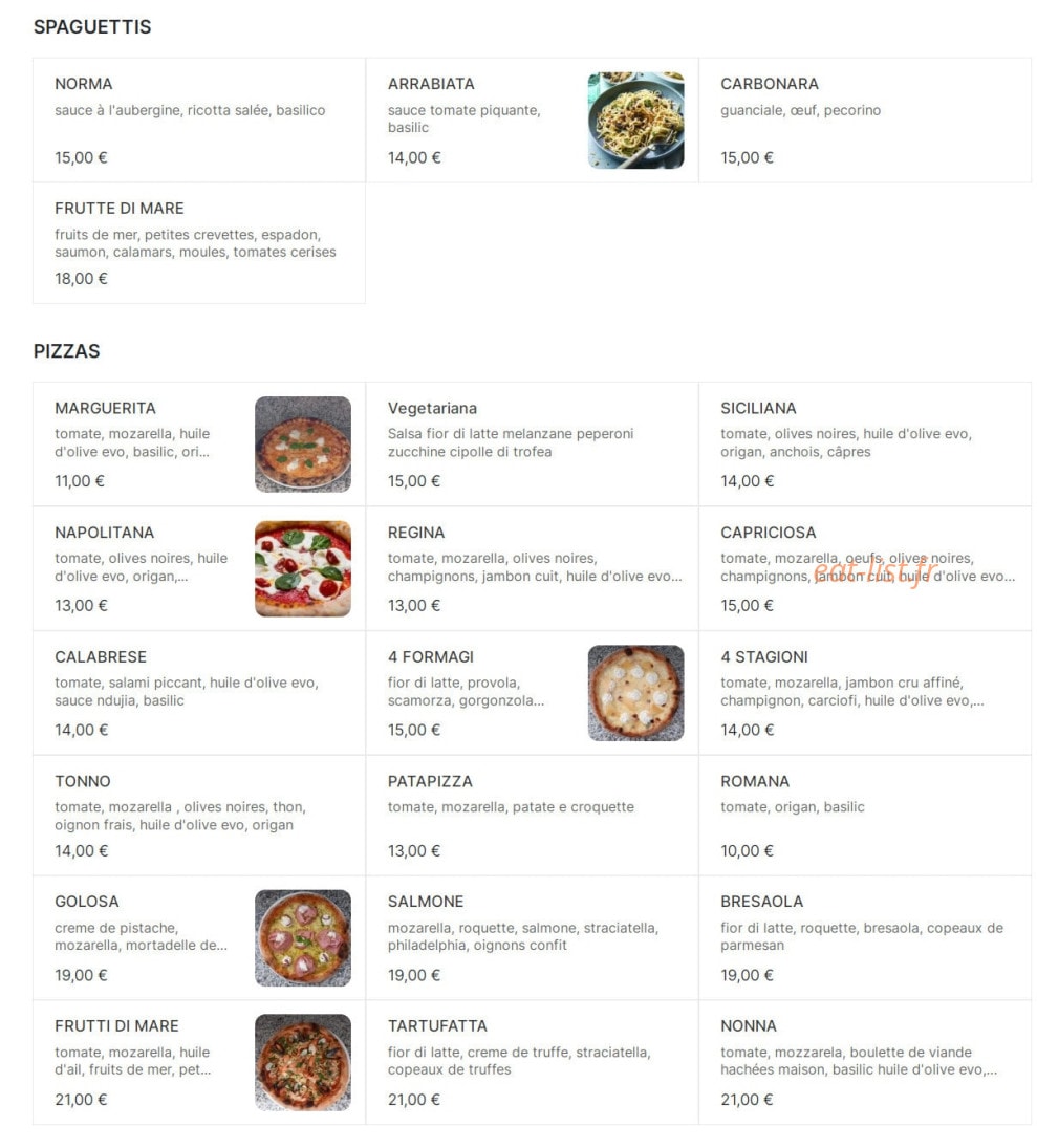 Sapori di Sicilia — carte page 2