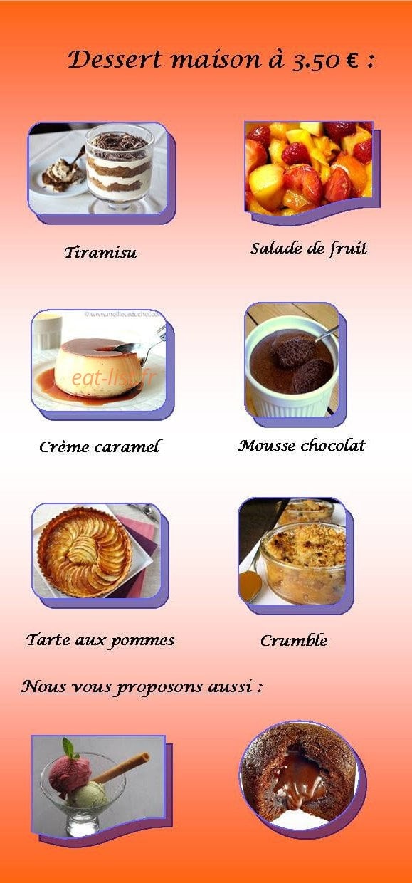 Snack des Lys — carte page 4
