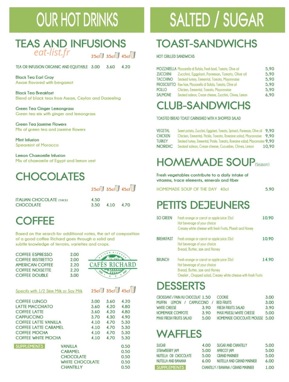 So Green — carte page 2